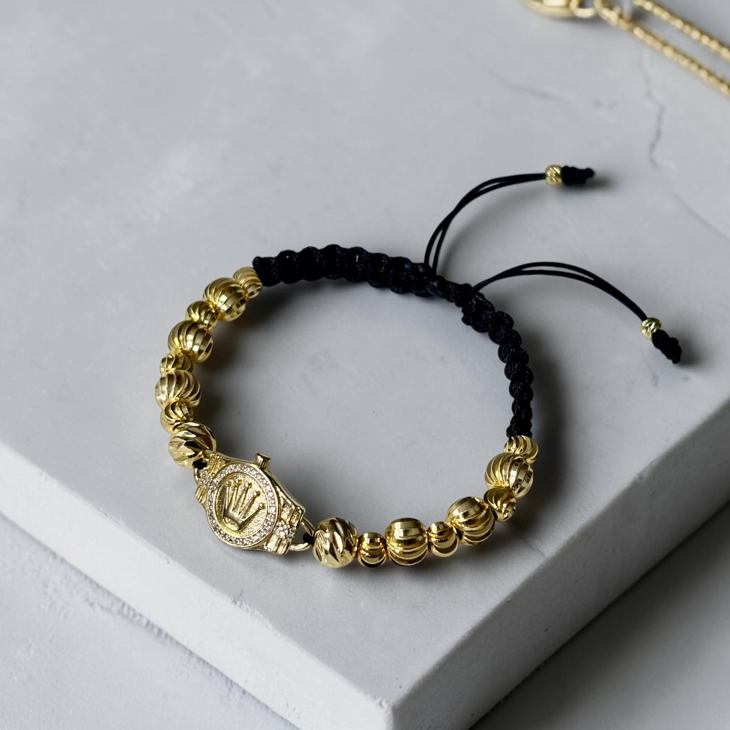 Pulsera Balines Estilo ROLEX en Oro Laminado 18K
