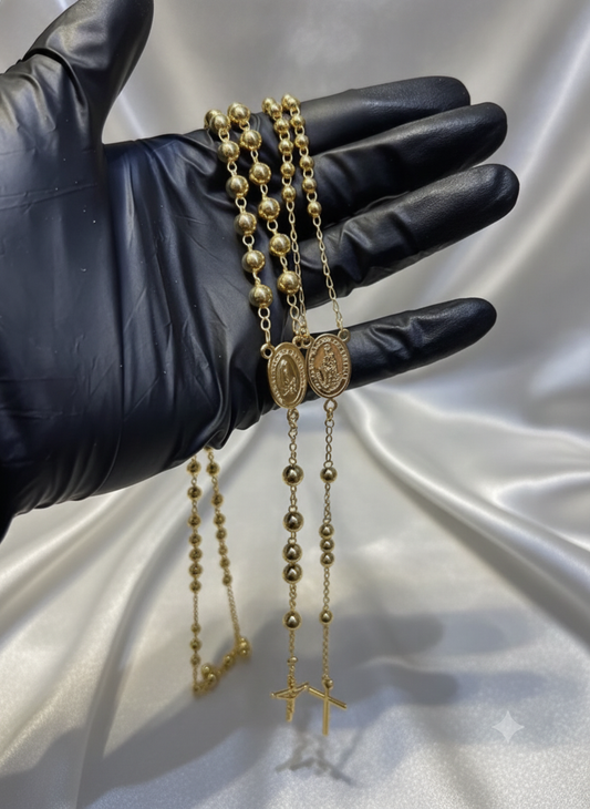 Cadena Cubana (60cms 4mm)+ Medalla Virgen de Guadalupe