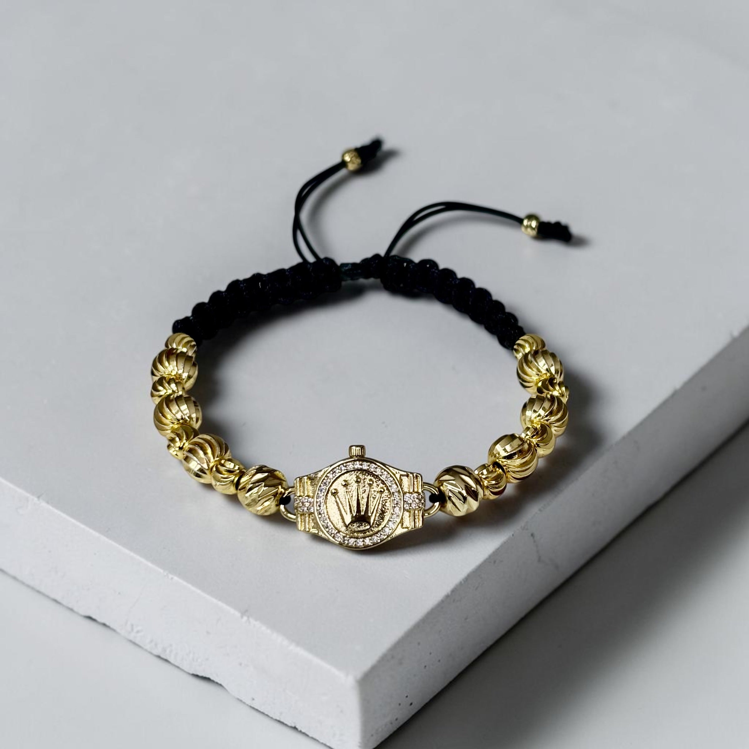 Pulsera Balines Estilo ROLEX en Oro Laminado 18K