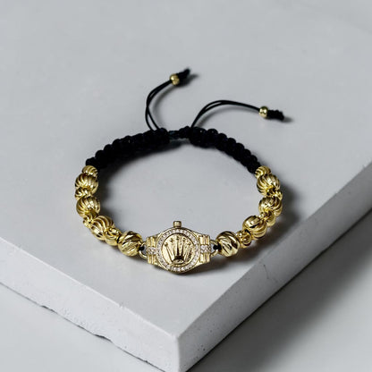 Pulsera Balines Estilo ROLEX en Oro Laminado 18K