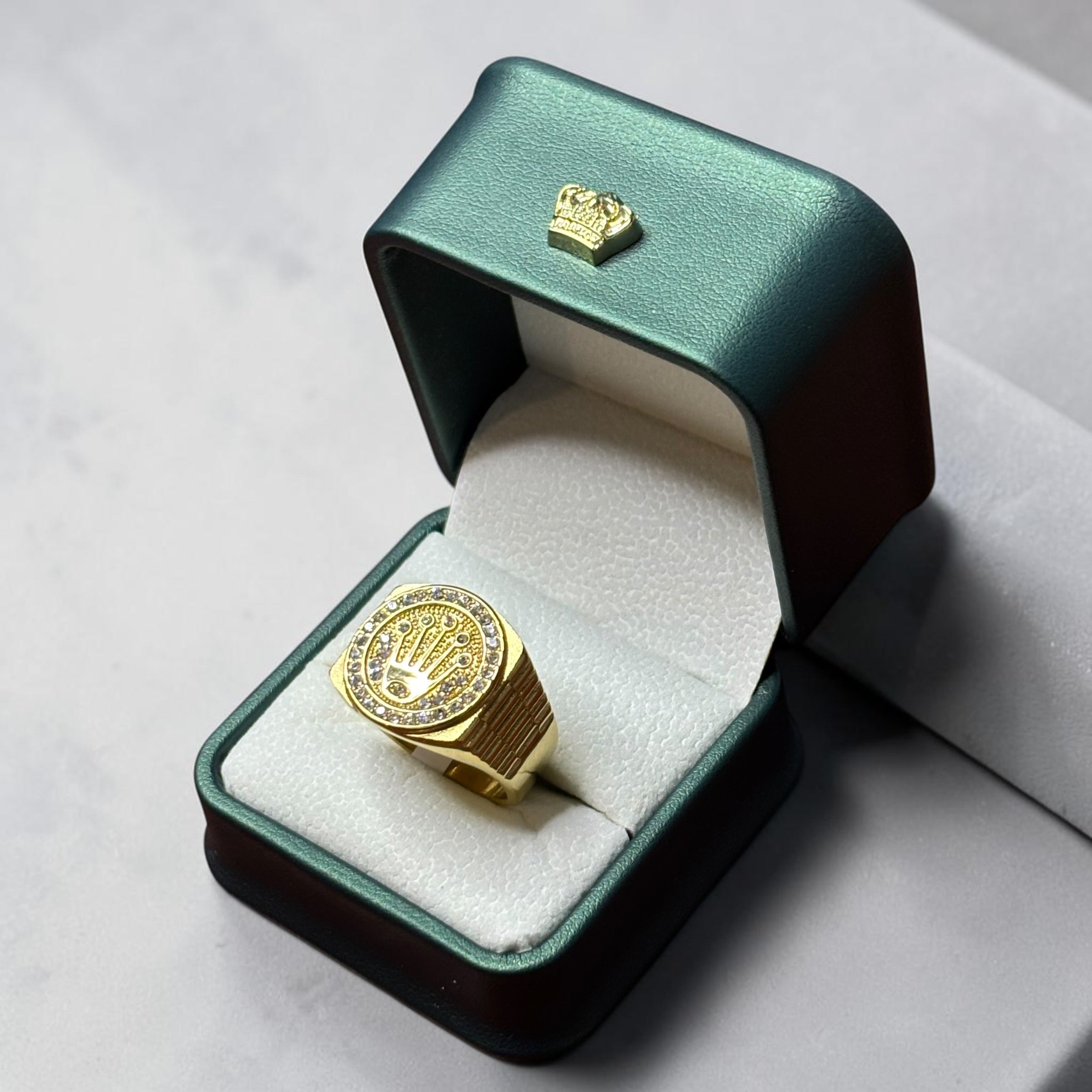 Anillo Corona Tipo Rolex en Oro Laminado 18K ✨