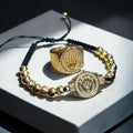 Set Rolex Premium 18K – Anillo + Pulsera en Oro Laminado