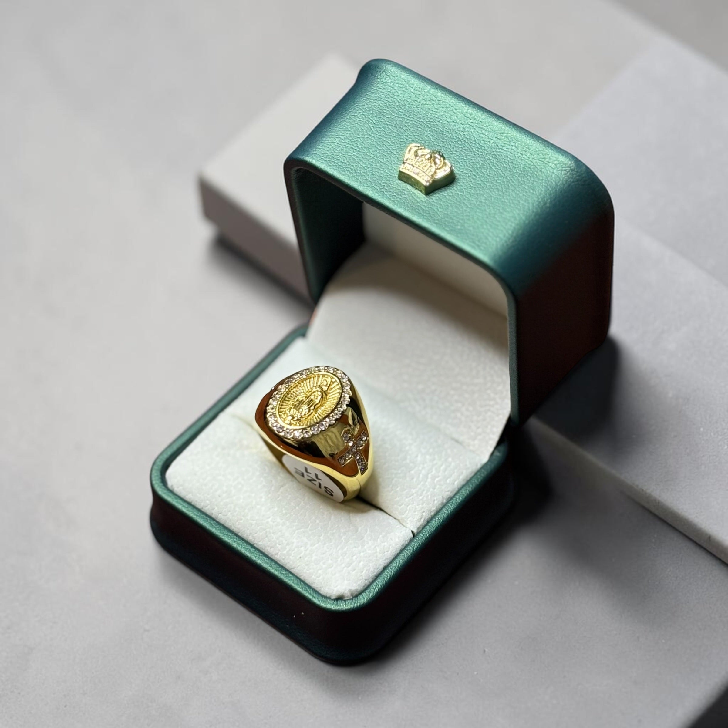 Anillo Virgen María en Oro Laminado 18K para Hombre