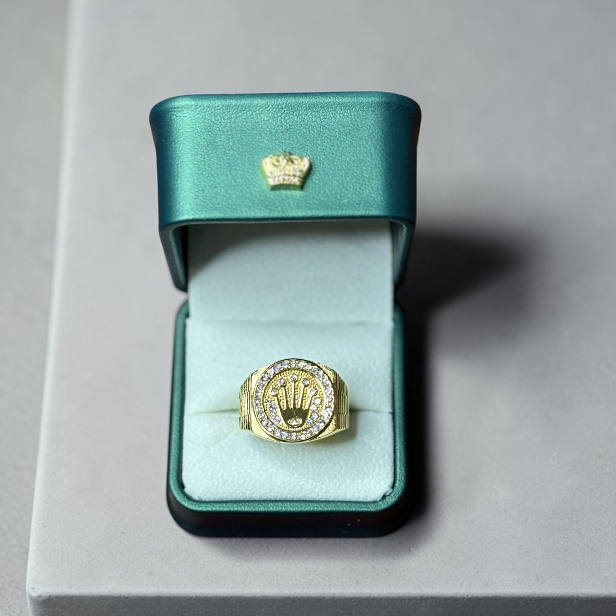 Anillo Corona Tipo Rolex en Oro Laminado 18K ✨