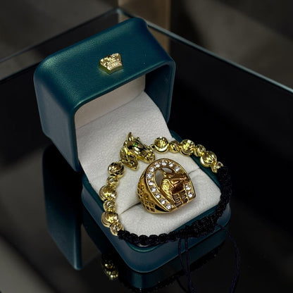 Set Premium Agropecuario 🐎✨ Anillo + Pulsera en Oro Laminado 18K