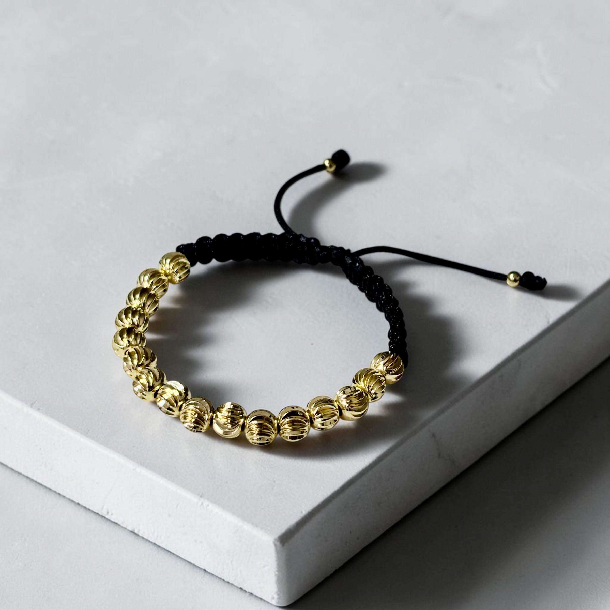 Pulsera Monarca 8mm en Oro Laminado 18K