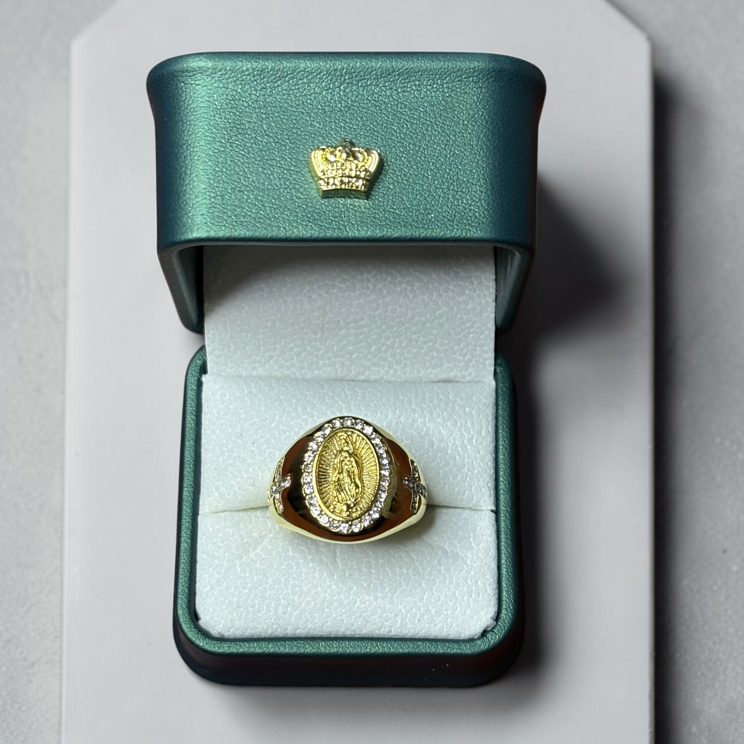Anillo Virgen María en Oro Laminado 18K para Hombre