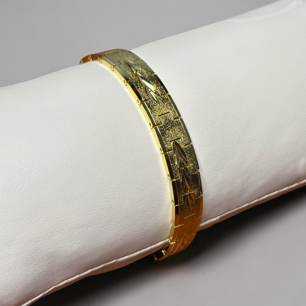 Brazalete SIGNATURE para Hombre en Oro Laminado 18K ✨