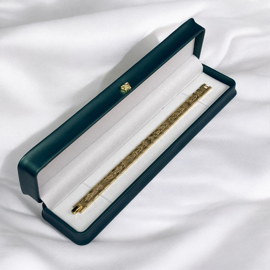 Brazalete SIGNATURE para Hombre en Oro Laminado 18K ✨
