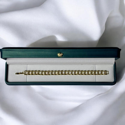 Pulsera PANAL de Lujo en Oro Laminado 18K para Hombre
