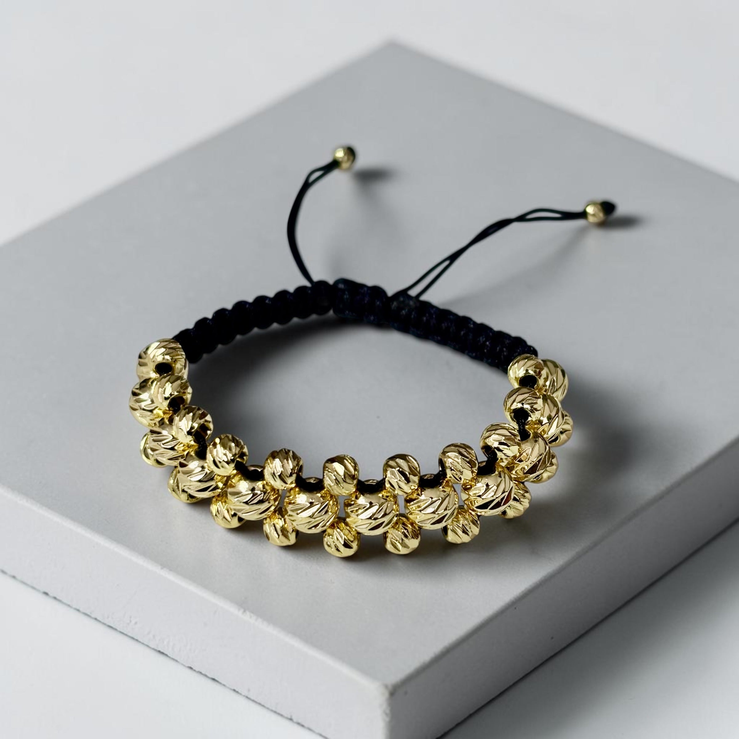 Pulsera 3 Carriles en Oro Laminado 18K