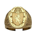 Anillo Cabeza de León en Oro Laminado 18K para Hombre