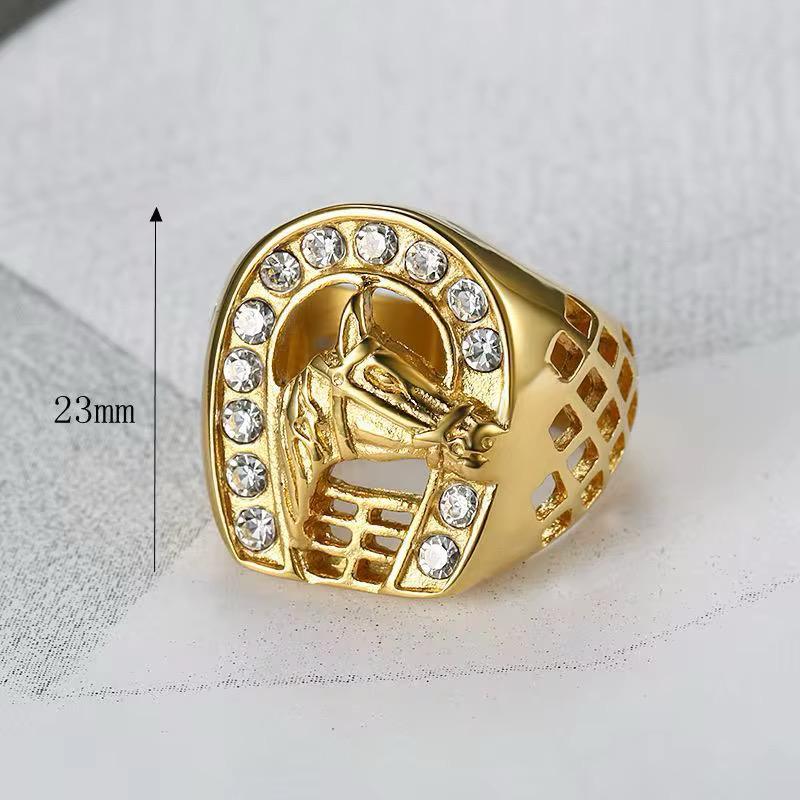 Anillo Herradura de Caballo en Oro Laminado 18K