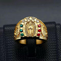 Anillo Virgen de Guadalupe en Oro Laminado 18K