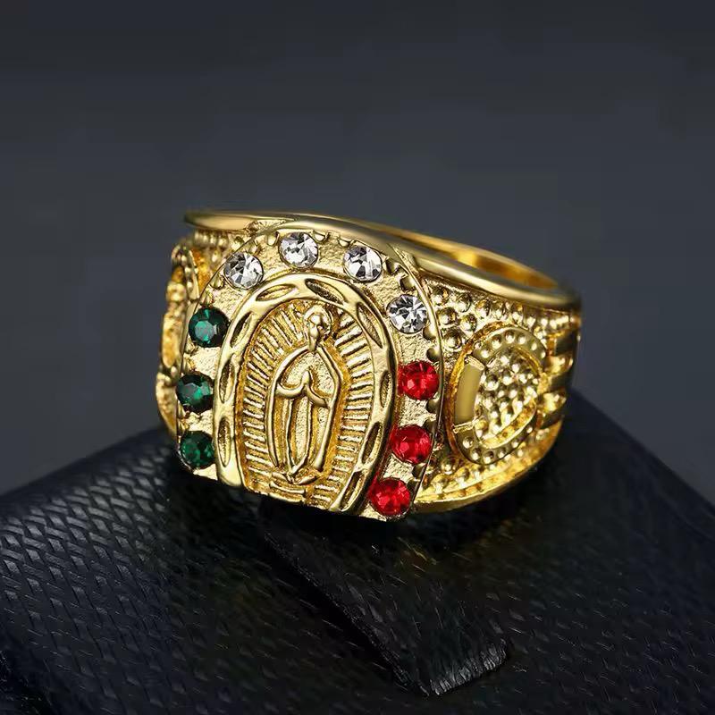 Anillo Virgen de Guadalupe en Oro Laminado 18K